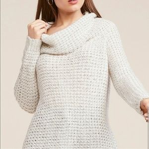 ✂️BB DAKOTA Gray Cowl Neck Knit Pullover Sweater S